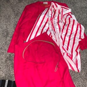 Vintage pink power suit